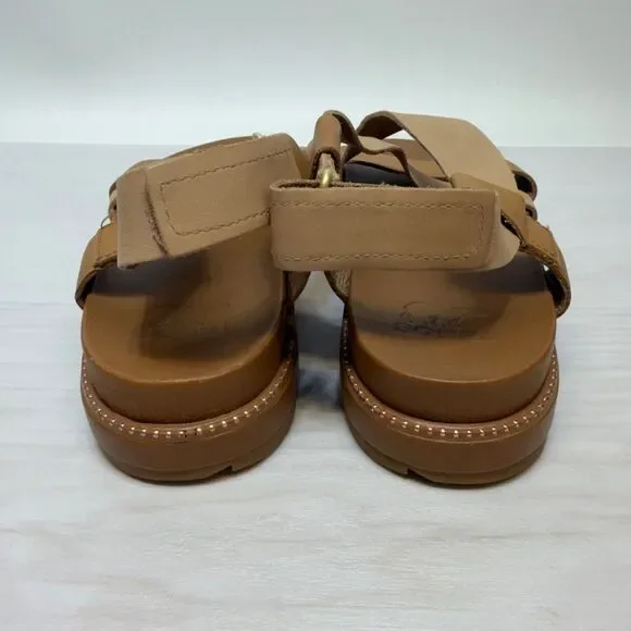 Sorel Roaming Criss Cross Sandal Women 7.5 US Brown NL3909-224 - Picture 4 of 9